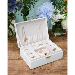 Coffret Bijoux - MAISON SCARLETT - Boite à bijoux Louise - Grainé