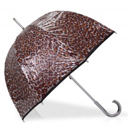 Isotoner - Parapluie cloche transparent avec motifs