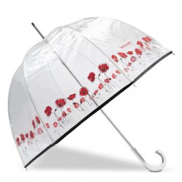 Isotoner - Parapluie cloche transparent avec motifs