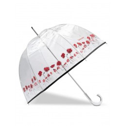 Isotoner - Parapluie cloche transparent avec motifs