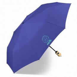 Parapluies - Happy Rain Earth - Parapluie pliant Mini Automatique Bleu Quartz