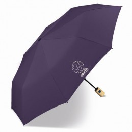 Happy Rain Earth - Parapluie pliant Mini Automatique Prune