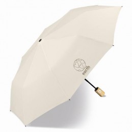 Happy Rain Earth - Parapluie pliant Mini Automatique Gris clair