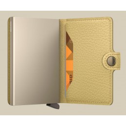 SECRID Miniwallet - Porte-cartes Cuir Pebble compact et sécurisé