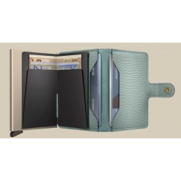 SECRID Miniwallet - Porte-cartes Cuir Pebble compact et sécurisé