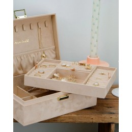 Coffret Bijoux - MAISON SCARLETT - Boite à bijoux Louise - Velours