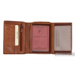Portefeuille - Gianni Conti - Petit portefeuille 1 volet - Cuir Vintage