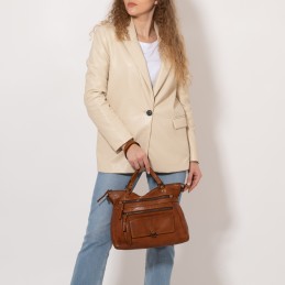 Gianni Conti - Sac shopping - Cuir Vintage