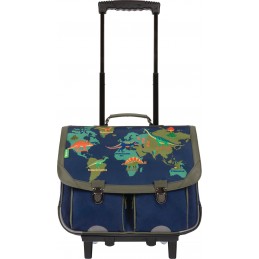 Cartable avec roulettes - Tann's - Cartable trolley 38 cm - 2 boucles - Marius