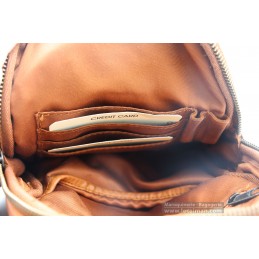Sacoche - Gianni Conti - Sac monobretelle - Cuir Vintage