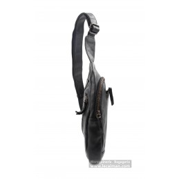 Sacoche - Gianni Conti - Sac monobretelle - Cuir Vintage
