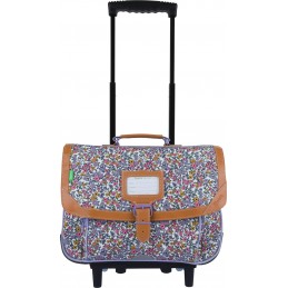 Cartable avec roulettes - Tann's - Cartable trolley 38 cm - Design Fille