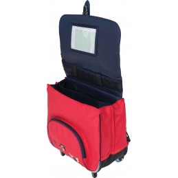 Cartable avec roulettes - Tann's - Cartable trolley 38 cm - Design Garçon
