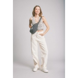Sac banane - Hindbag - Grand Sac banane Sasha - Coton Bio