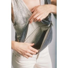 Sac banane - Hindbag - Grand Sac banane Sasha - Coton Bio
