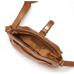 Sac bandoulière - Gianni Conti - Sac bandoulière à rabat cuir vintage