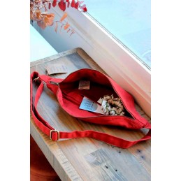 Sac banane - Hindbag - Grand Sac banane Sasha - Coton Bio